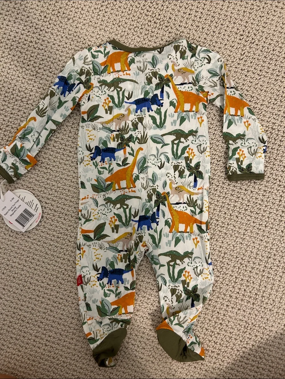 NWT Magnetic Me 0-3mo Footed Onsies